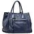 Prada Handtasche mit Dreiecks-Logo-Plakette Blau - Ansicht 2