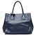 Prada Handtasche mit Dreiecks-Logo-Plakette Blau - Ansicht 3
