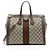Gucci GG Supreme Ophidia Large Zip Tote Braun Beige