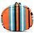 Double Borsa a tracolla Prada con placca logo triangolare 2VH147 Arancione - vista 3
