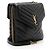 Autre Marque Borsa Small Double Flap Monogram in pelle di agnello matelassé Saint Laurent Nero - vista 2