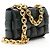 Borsa a tracolla maxi Cassette con catena in nappa Bottega Veneta Verde - vista 2