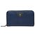 Portafoglio lungo Prada con placca logo triangolo 1M0506 Blu