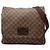 Borsa a tracolla Louis Vuitton Damier Brooklyn MM Marrone