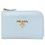 Prada Saffiano Compact Tri-fold Wallet Blue