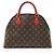 Louis Vuitton Alma BNB Satchel aus Monogram Canvas Braun - Ansicht 3