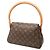 Bolsa de Ombro Louis Vuitton Mini Looping M51147 Marrom - vista 2