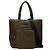 Prada Triangle Logo Plate Tote Bag Green