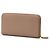 Prada Saffiano Ribbon Long Wallet mit Rundum-Reißverschluss Braun Beige - Ansicht 2