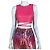 Autre Marque 8 By Yoox rosa Lammleder Crop Top Pink - Ansicht 2