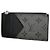 Louis Vuitton Monogram Eclipse Münz-Kartenetui Braun Schwarz