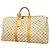 Louis Vuitton Damier Azur Keepall 50 Boston Bag Bianco