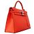 Hermès Borsa Hermes Kelly 32 in Rose Jaipur Rosa - vista 2