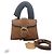 Delvaux Brilliant Mini Crossbody Bag in Caramel Leather Brown