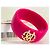Bracciale Bangle Roberto Cavalli in resina fucsia con logo dorato D'oro Fuschia - vista 8