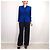 Yves Saint Laurent Giacca Variation Blu Elettrico Nero - vista 10
