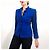 Yves Saint Laurent Giacca Variation Blu Elettrico Nero - vista 8