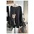 Yohji Yamamoto Camiseta 'Dragon' con estampado abstracto Negro - vista 6