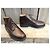 Autre Marque Stivaletti Unic in pelle marrone con lacci - vista 2