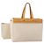 Hermès Bolso Tote HERMES Herbag Cabas GM Tower Ash Beige Silver Auth 199376A Plata