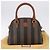 Pequin Borsa a mano FENDI Pecan Canvas PVC 2way Nero Marrone Auth ki6816V - vista 12