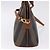 Pequin Borsa a mano FENDI Pecan Canvas PVC 2way Nero Marrone Auth ki6816V - vista 3