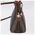 Pequin Borsa a mano FENDI Pecan Canvas PVC 2way Nero Marrone Auth ki6816V - vista 4