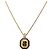 Collar Christian Dior Strass metal Gold Tone Auth 203860