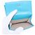 Portafoglio CHANEL Camelia in pelle blu argento CC Auth 204106M - vista 10
