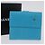 Portafoglio CHANEL Camelia in pelle blu argento CC Auth 204106M - vista 12