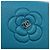 Portafoglio CHANEL Camelia in pelle blu argento CC Auth 204106M - vista 17