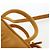 Borsa Micro Miu Miu in camoscio 2way Yellow Gold Auth 203262M D'oro Giallo - vista 14