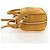 Borsa Micro Miu Miu in camoscio 2way Yellow Gold Auth 203262M D'oro Giallo - vista 3