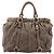 Borsa Tote Miu Miu Vitter Lux 2way Beige Gold Auth 204047A D'oro - vista 2