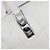 Borsa Boston CHANEL Choco Bar in pelle bianca e argento CC Auth 203440V Bianco - vista 18