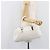 Borsa Boston CHANEL Choco Bar in pelle bianca e argento CC Auth 203440V Bianco - vista 27