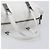Borsa Boston CHANEL Choco Bar in pelle bianca e argento CC Auth 203440V Bianco - vista 8