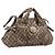 Borsa GUCCI GG Crystal Coated Canvas Beige Gold 197020 Auth 201445 D'oro