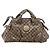 Borsa GUCCI GG Crystal Coated Canvas Beige Gold 197020 Auth 201445 D'oro - vista 13