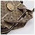 Borsa GUCCI GG Crystal Coated Canvas Beige Gold 197020 Auth 201445 D'oro - vista 7