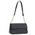 Bolsa de Ombro BALLY em Couro Preto e Dourado Auth BA15556