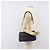 Bolsa de Ombro BALLY em Couro Preto e Dourado Auth BA15556 - vista 24