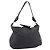 LOEWE Shoulder Bag Leather Black Silver Auth 201357 Silvery
