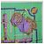 Hermès Pañuelo HERMES Carre 90 Seda Verde Auth 200005M - vista 4