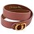 Bracciale Christian Dior Pelle Pink Gold Auth 204944M Rosa D'oro