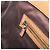 Borsa a mano GUCCI GG Canvas Suede Beige Gold 120897 Auth 203634 D'oro - vista 22