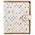 LOUIS VUITTON Monogram Multicolor Agenda GM Cover White R20894 LV Auth 204341V Bianco - vista 13