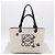LOEWE x Ghibli Spirited Away Soot Sprites Anagram Tote Small Auth 167586SM Nero Beige - vista 12