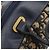 Borsa a mano Christian Dior Trotter Canvas Navy Gold Tone Auth BA15542 Blu navy - vista 10