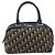 Borsa a mano Christian Dior Trotter Canvas Navy Gold Tone Auth BA15542 Blu navy - vista 2